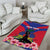 Personalised Haiti Independence Day Area Rug Neg Marron Flag Map - Wonder Print Shop