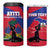 Personalised Haiti Independence Day 4 in 1 Can Cooler Tumbler Neg Marron Flag Map - Wonder Print Shop