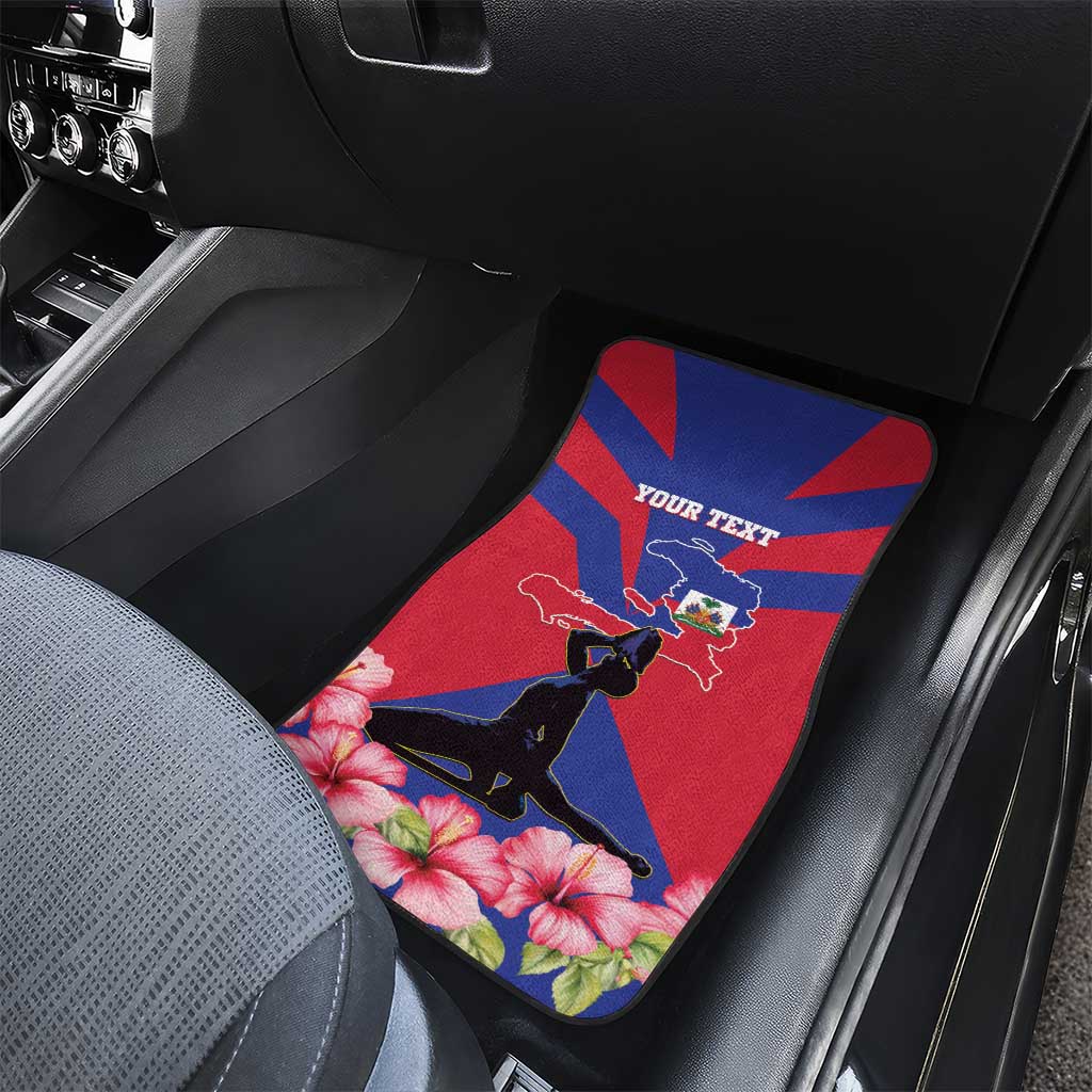 Personalised Haiti Independence Day Car Mats Neg Marron Flag Map - Wonder Print Shop