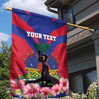 Personalised Haiti Independence Day Garden Flag Neg Marron Flag Map - Wonder Print Shop