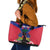 Personalised Haiti Independence Day Leather Tote Bag Neg Marron Flag Map - Wonder Print Shop