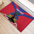Personalised Haiti Independence Day Rubber Doormat Neg Marron Flag Map - Wonder Print Shop