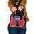 Personalised Haiti Independence Day Shoulder Handbag Neg Marron Flag Map