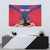 Personalised Haiti Independence Day Tapestry Neg Marron Flag Map - Wonder Print Shop