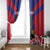 Personalised Haiti Independence Day Window Curtain Neg Marron Flag Map - Wonder Print Shop