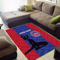 Custom Haiti Football Area Rug Go Les Grenadiers - Wonder Print Shop