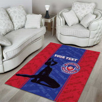 Custom Haiti Football Area Rug Go Les Grenadiers - Wonder Print Shop