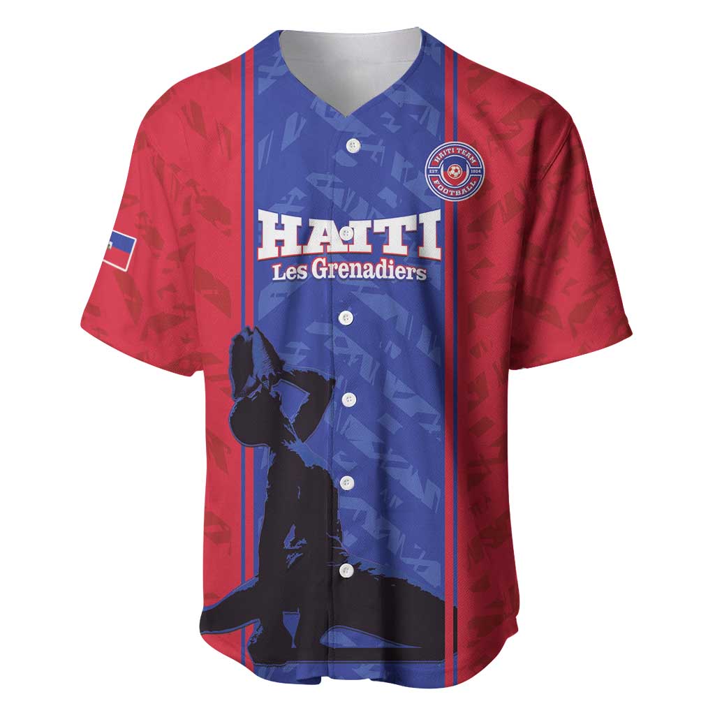 Custom Haiti Football Baseball Jersey Go Les Grenadiers - Wonder Print Shop