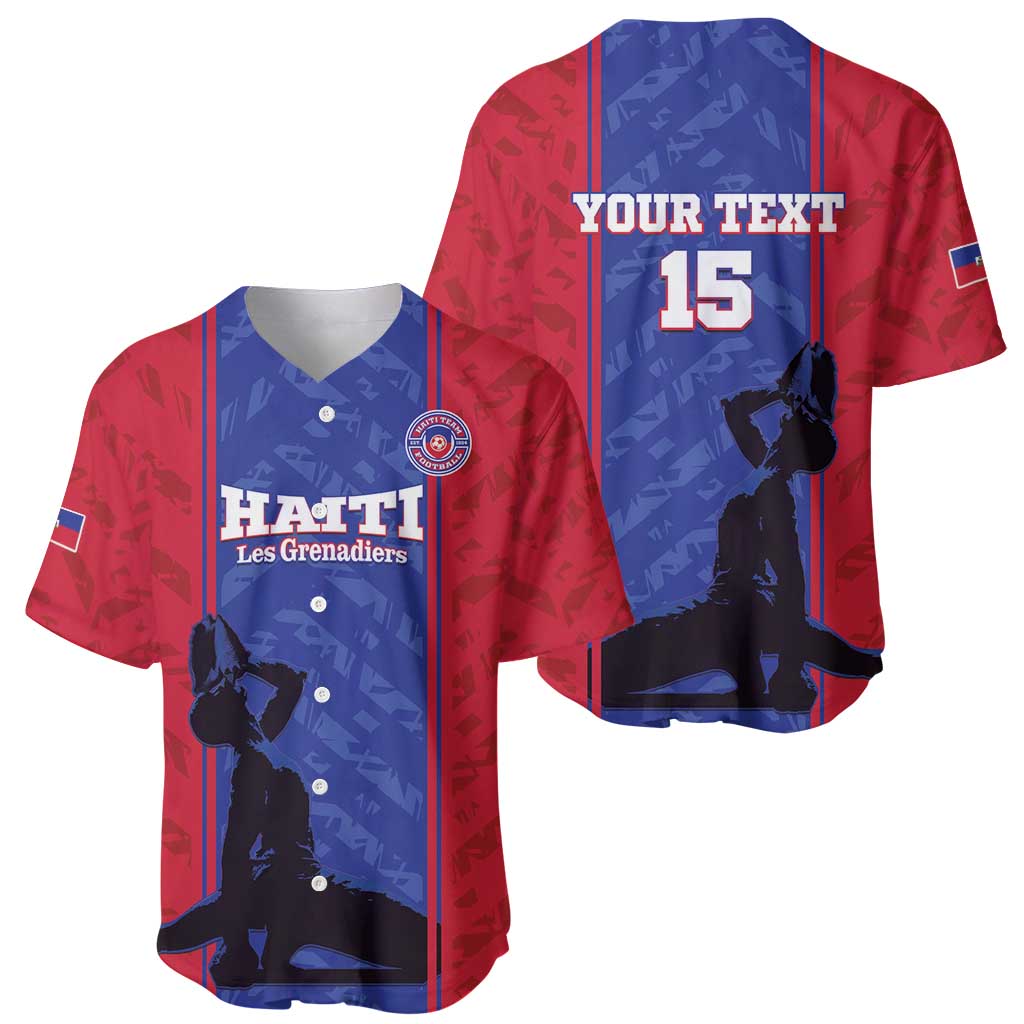 Custom Haiti Football Baseball Jersey Go Les Grenadiers - Wonder Print Shop