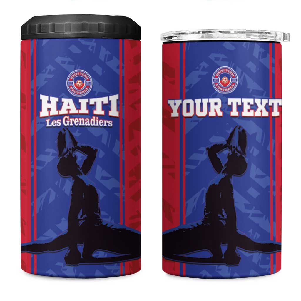 Custom Haiti Football 4 in 1 Can Cooler Tumbler Go Les Grenadiers - Wonder Print Shop