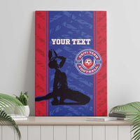 Custom Haiti Football Canvas Wall Art Go Les Grenadiers - Wonder Print Shop