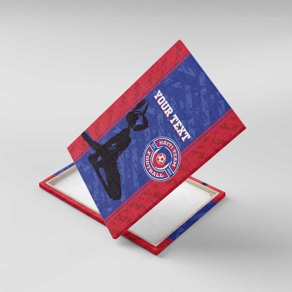 Custom Haiti Football Canvas Wall Art Go Les Grenadiers - Wonder Print Shop