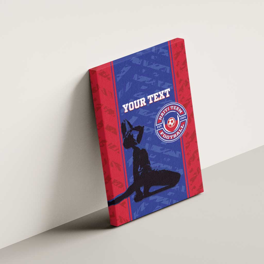 Custom Haiti Football Canvas Wall Art Go Les Grenadiers - Wonder Print Shop
