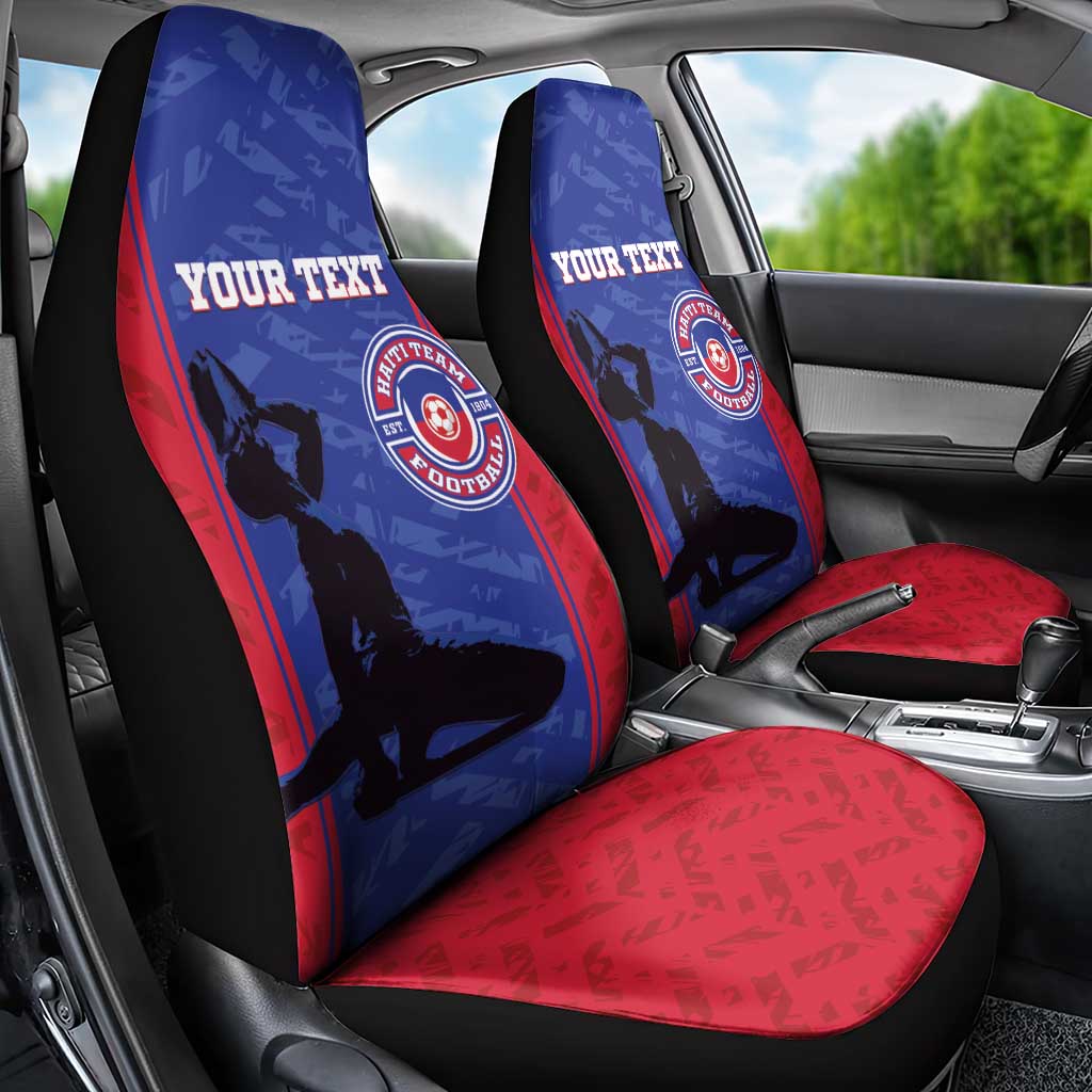 Custom Haiti Football Car Seat Cover Go Les Grenadiers - Wonder Print Shop