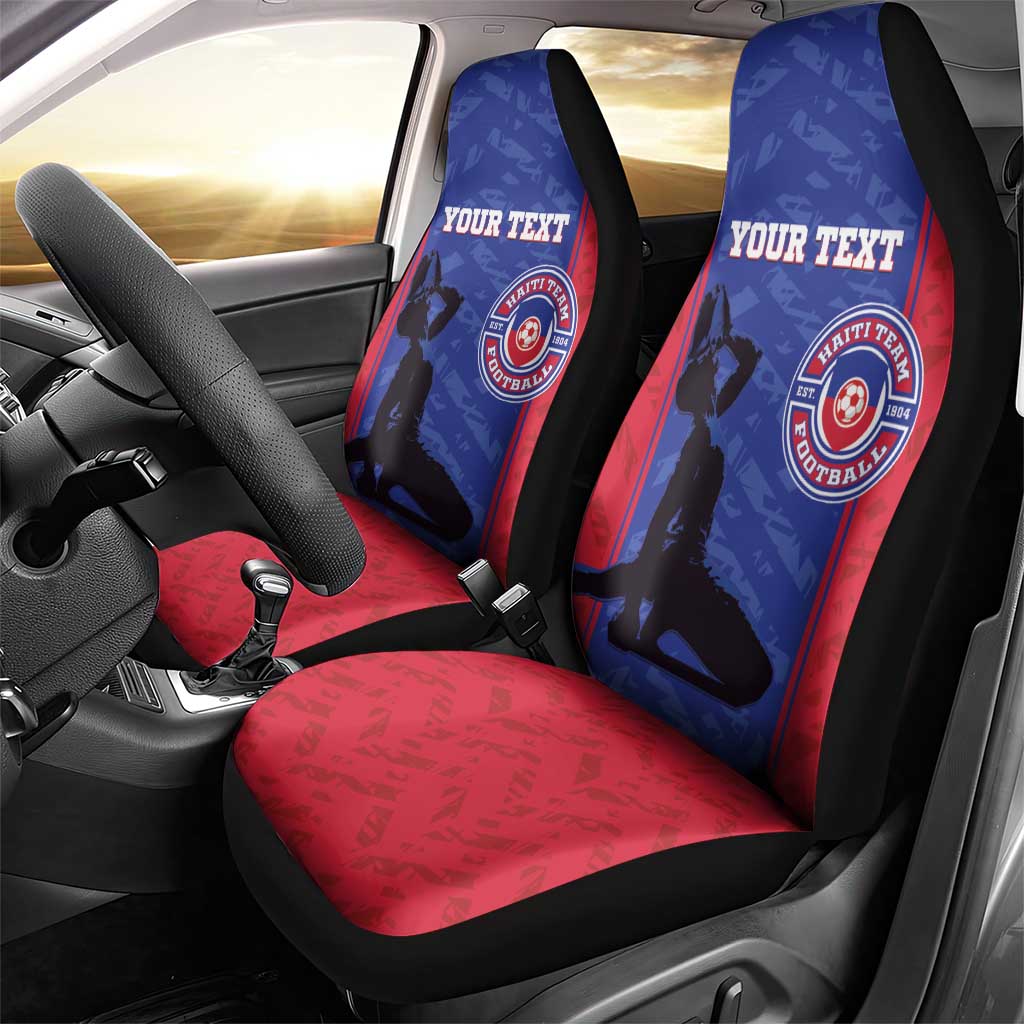 Custom Haiti Football Car Seat Cover Go Les Grenadiers - Wonder Print Shop
