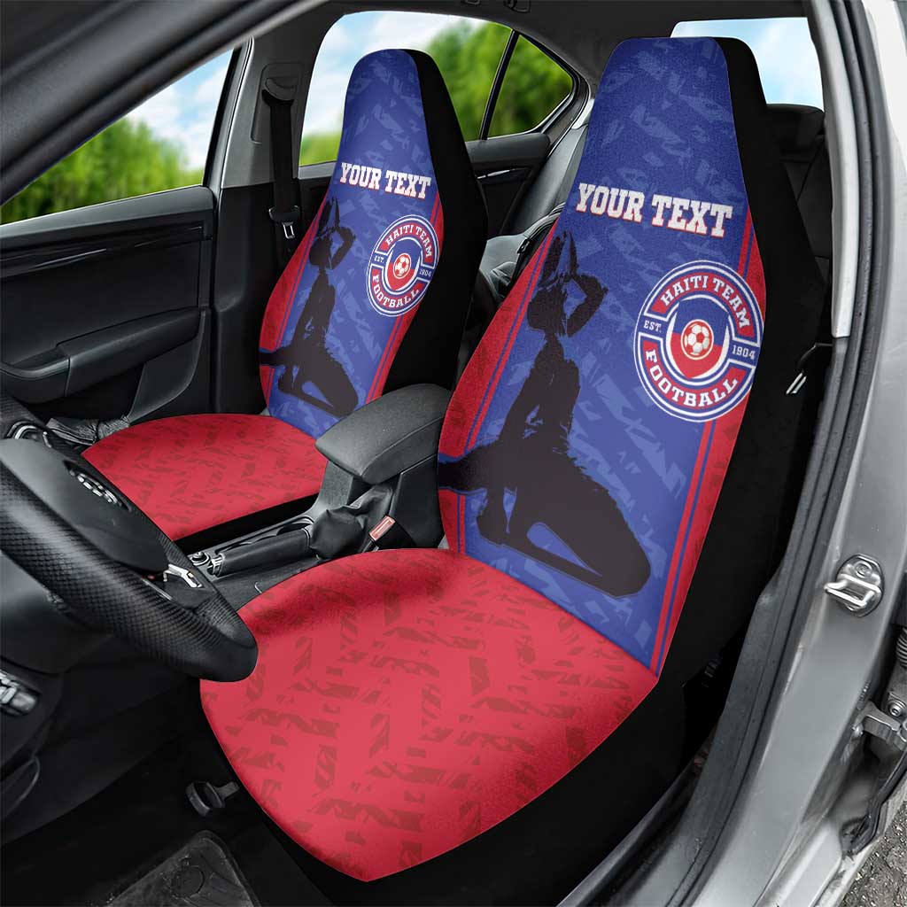 Custom Haiti Football Car Seat Cover Go Les Grenadiers - Wonder Print Shop