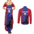 Custom Haiti Football Couples Matching Summer Maxi Dress and Long Sleeve Button Shirt Go Les Grenadiers - Wonder Print Shop