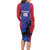Custom Haiti Football Family Matching Long Sleeve Bodycon Dress and Hawaiian Shirt Go Les Grenadiers - Wonder Print Shop