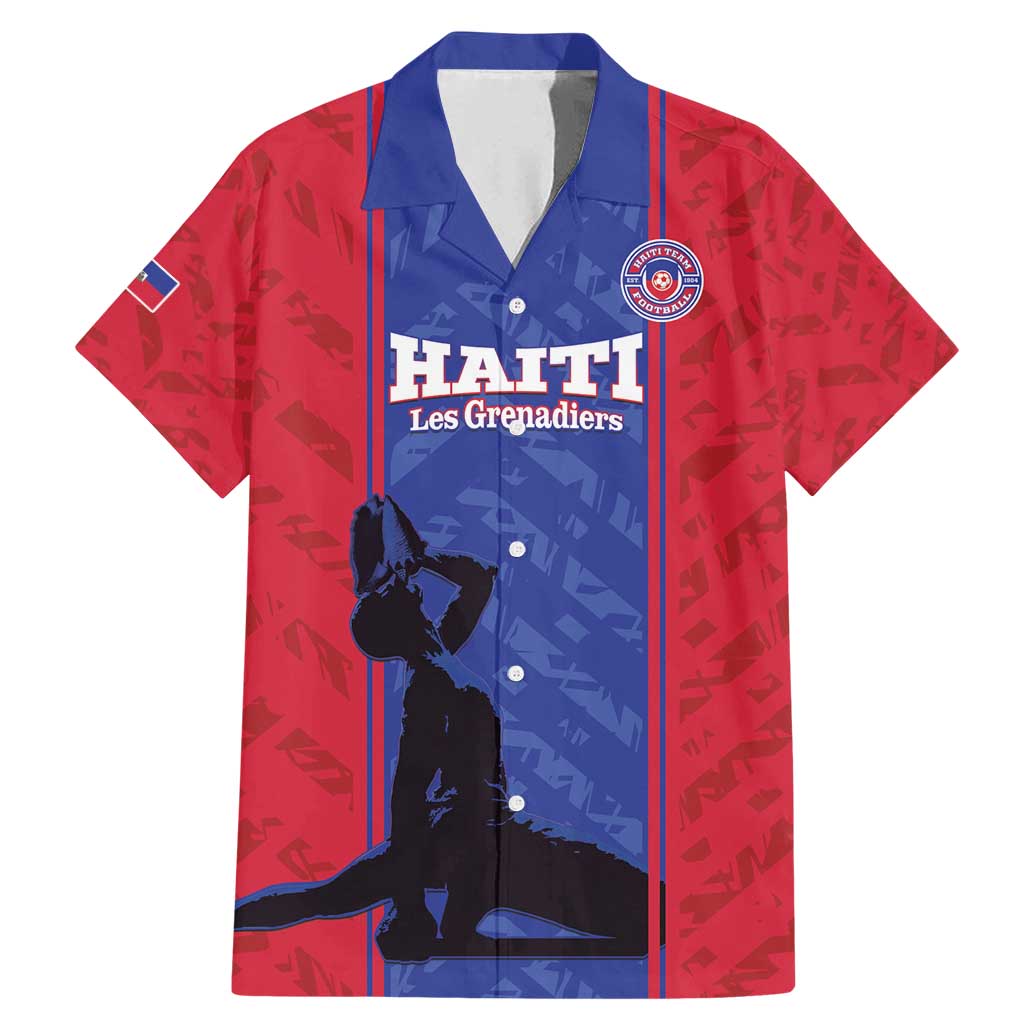 Custom Haiti Football Family Matching Mermaid Dress and Hawaiian Shirt Go Les Grenadiers - Wonder Print Shop
