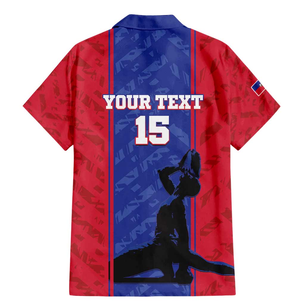 Custom Haiti Football Family Matching Mermaid Dress and Hawaiian Shirt Go Les Grenadiers - Wonder Print Shop