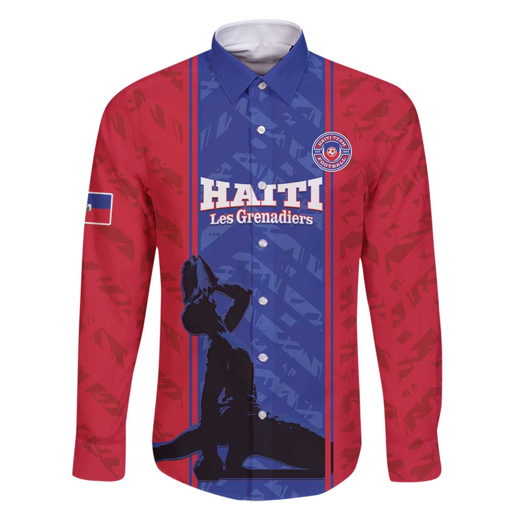 Custom Haiti Football Family Matching Mermaid Dress and Hawaiian Shirt Go Les Grenadiers - Wonder Print Shop