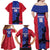 Custom Haiti Football Family Matching Off Shoulder Maxi Dress and Hawaiian Shirt Go Les Grenadiers - Wonder Print Shop