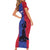 Custom Haiti Football Family Matching Short Sleeve Bodycon Dress and Hawaiian Shirt Go Les Grenadiers - Wonder Print Shop