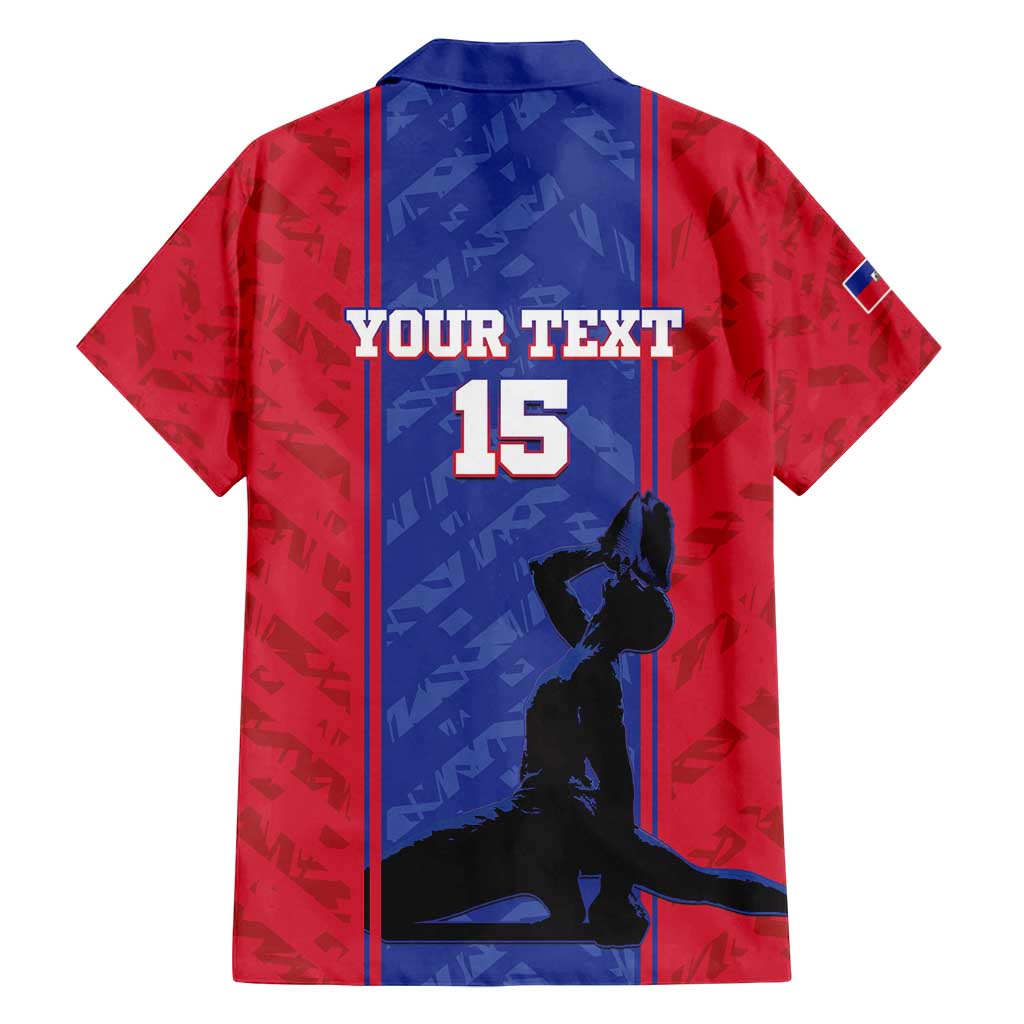 Custom Haiti Football Family Matching Summer Maxi Dress and Hawaiian Shirt Go Les Grenadiers - Wonder Print Shop