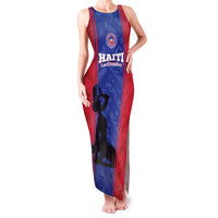 Custom Haiti Football Family Matching Tank Maxi Dress and Hawaiian Shirt Go Les Grenadiers - Wonder Print Shop