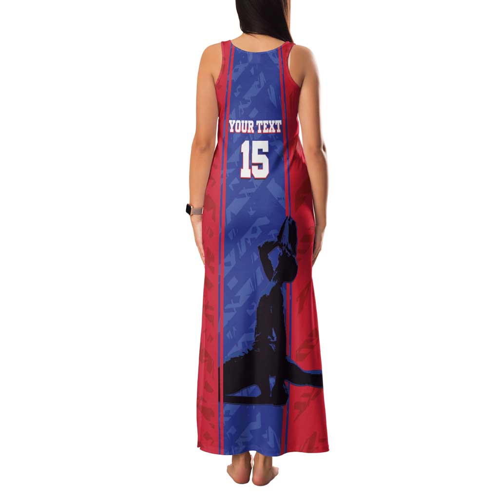 Custom Haiti Football Family Matching Tank Maxi Dress and Hawaiian Shirt Go Les Grenadiers - Wonder Print Shop