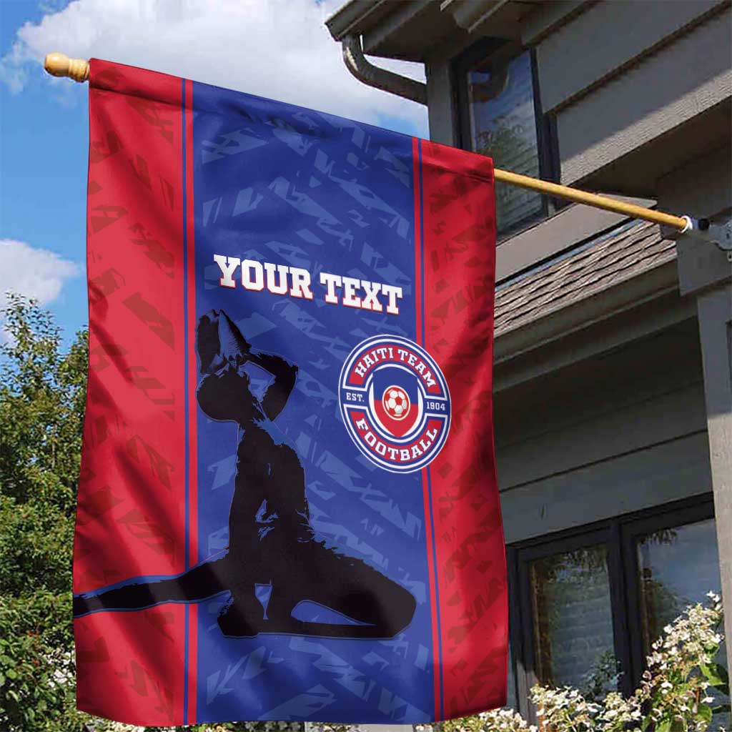 Custom Haiti Football Garden Flag Go Les Grenadiers - Wonder Print Shop
