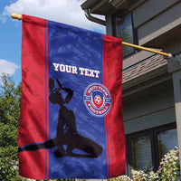 Custom Haiti Football Garden Flag Go Les Grenadiers - Wonder Print Shop