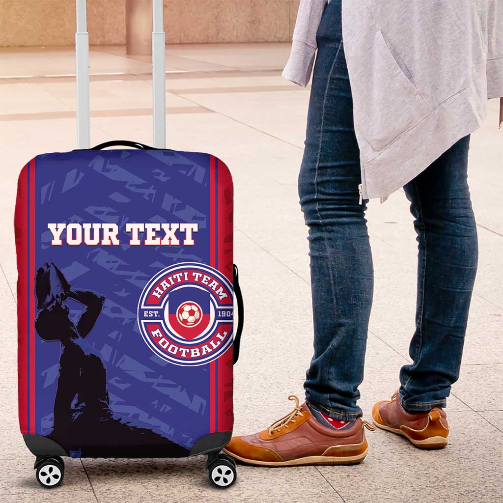 Custom Haiti Football Luggage Cover Go Les Grenadiers - Wonder Print Shop