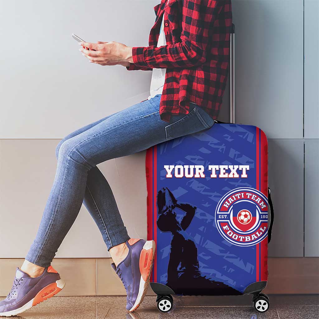Custom Haiti Football Luggage Cover Go Les Grenadiers - Wonder Print Shop