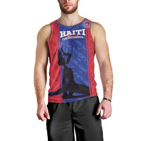 Custom Haiti Football Men Tank Top Go Les Grenadiers - Wonder Print Shop