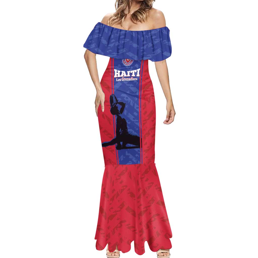 Custom Haiti Football Mermaid Dress Go Les Grenadiers - Wonder Print Shop