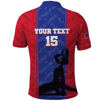 Custom Haiti Football Polo Shirt Go Les Grenadiers - Wonder Print Shop