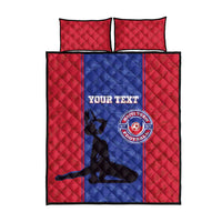 Custom Haiti Football Quilt Bed Set Go Les Grenadiers - Wonder Print Shop