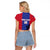 Custom Haiti Football Raglan Cropped T Shirt Go Les Grenadiers - Wonder Print Shop