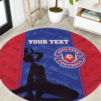 Custom Haiti Football Round Carpet Go Les Grenadiers
