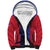 Custom Haiti Football Sherpa Hoodie Go Les Grenadiers - Wonder Print Shop