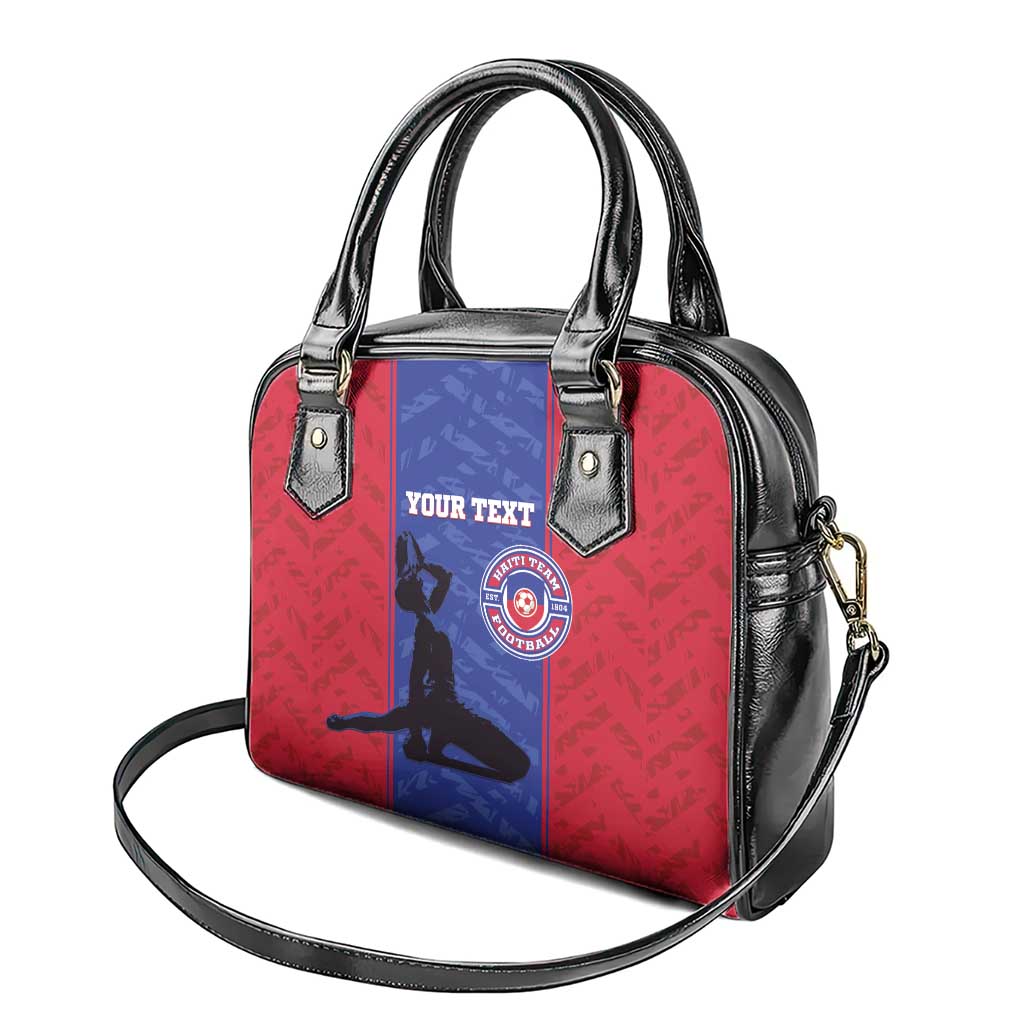 Custom Haiti Football Shoulder Handbag Go Les Grenadiers