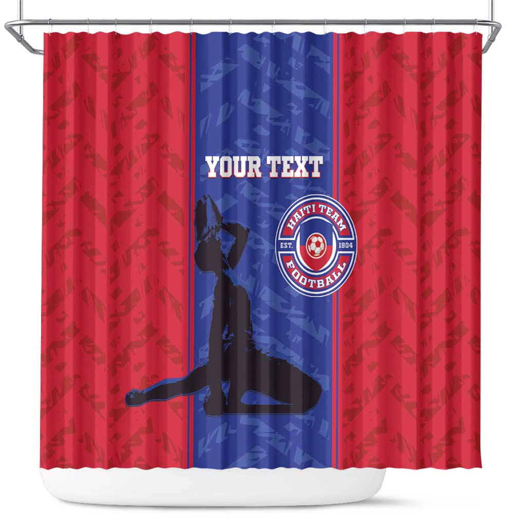 Custom Haiti Football Shower Curtain Go Les Grenadiers