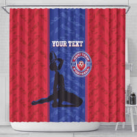 Custom Haiti Football Shower Curtain Go Les Grenadiers