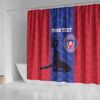 Custom Haiti Football Shower Curtain Go Les Grenadiers
