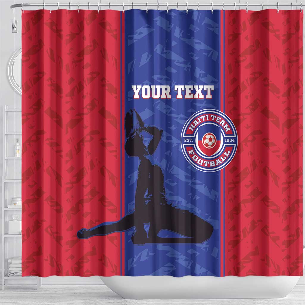 Custom Haiti Football Shower Curtain Go Les Grenadiers
