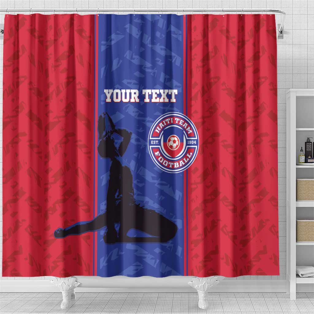Custom Haiti Football Shower Curtain Go Les Grenadiers