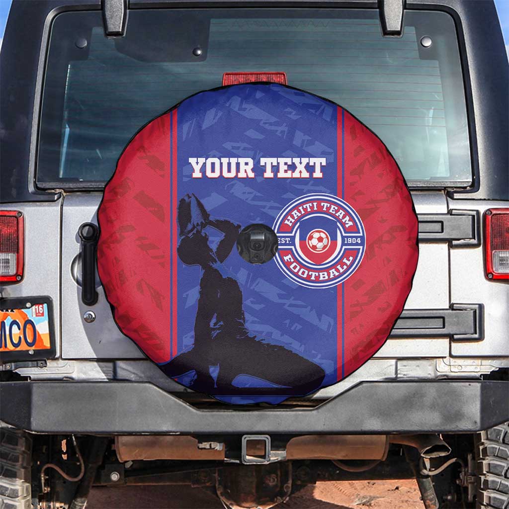 Custom Haiti Football Spare Tire Cover Go Les Grenadiers - Wonder Print Shop
