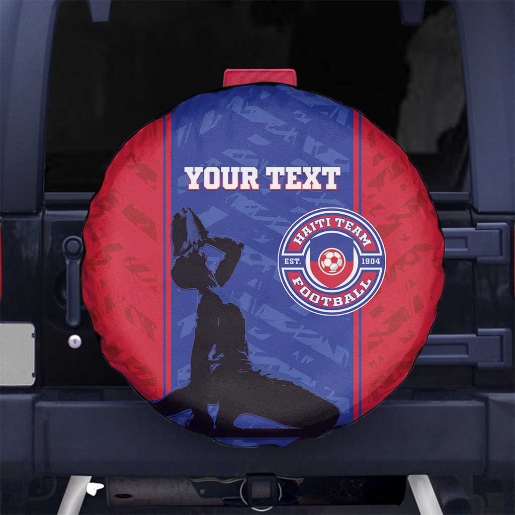 Custom Haiti Football Spare Tire Cover Go Les Grenadiers - Wonder Print Shop