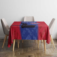 Custom Haiti Football Tablecloth Go Les Grenadiers - Wonder Print Shop